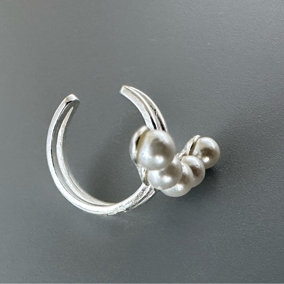 Sterling Silver Pearl Ear Cuff - Picture 9 of 9